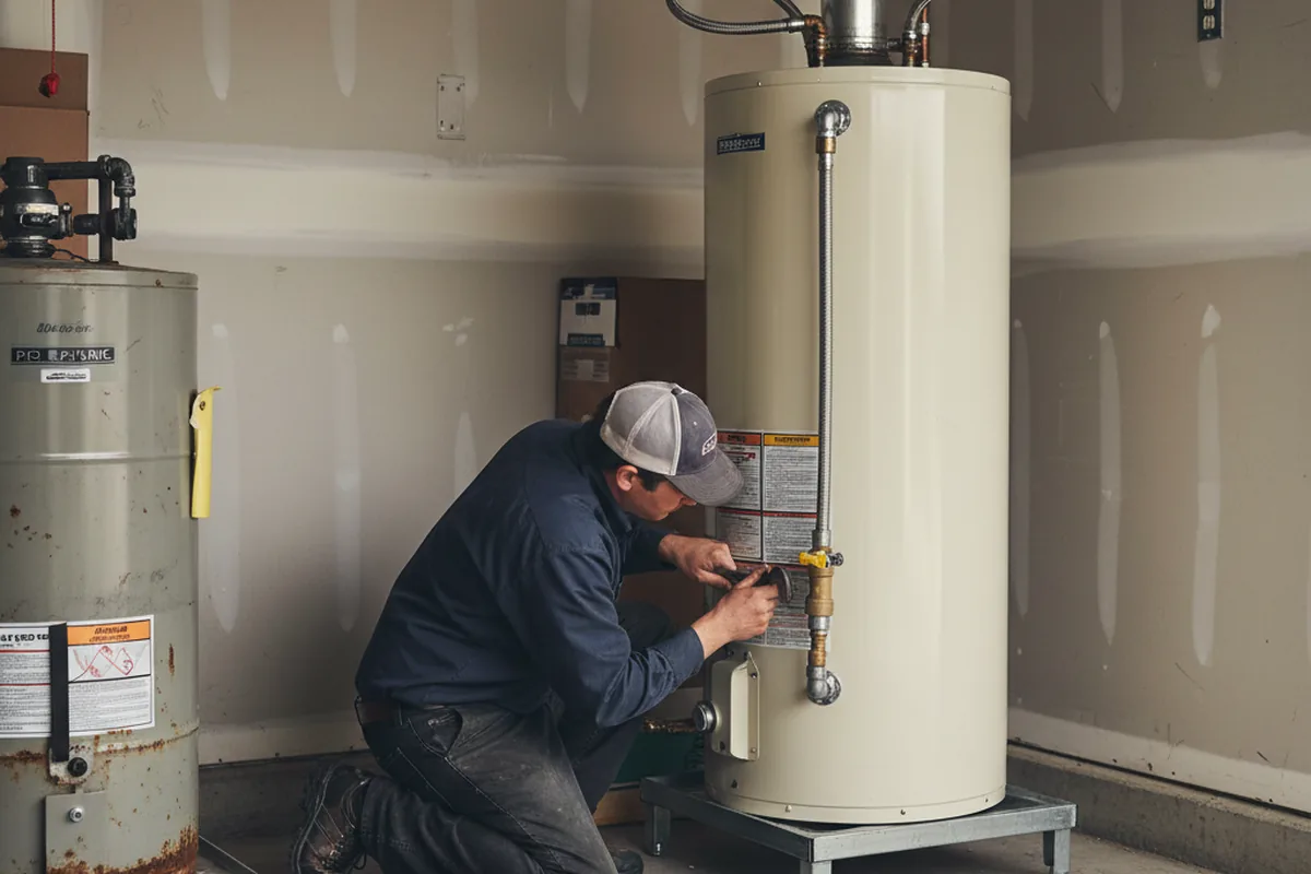 Water heater and shutoff valve replacement in Era